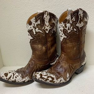 Old Gringo Brown Leather/Calf Hair Boot 7